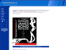 Tablet Screenshot of jamesbondfanbook.com